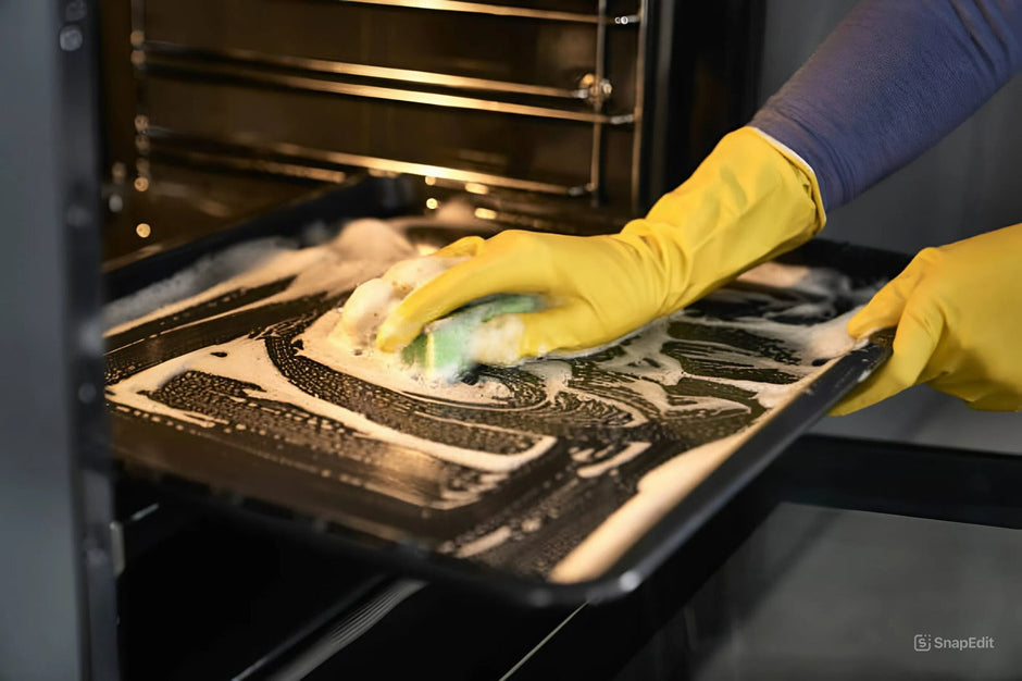 how to clean a commercial oven
