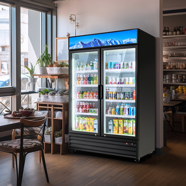 Wilprep 2 door merchandiser refrigerator