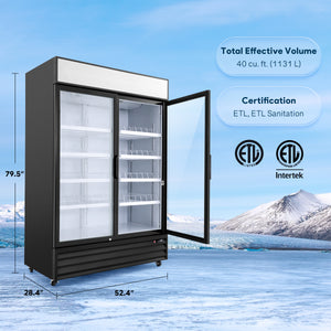 Wilprep 2 door merchandiser refrigerator 1000l