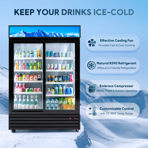 Wilprep 2 door merchandiser refrigerator specification