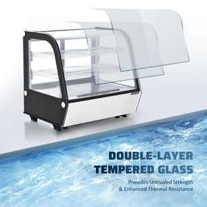Wilprep 28-inch countertop display refrigerator glass door