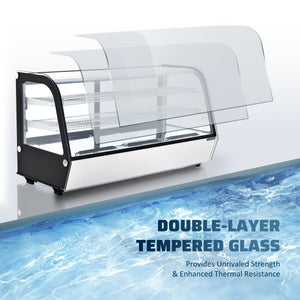 Wilprep 48-inch countertop display refrigerator with glass door