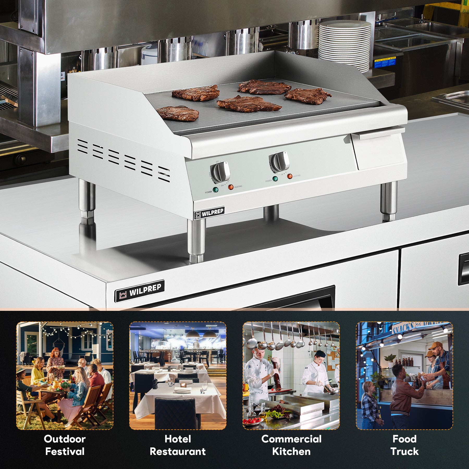 Electric Griddle Grill Combo