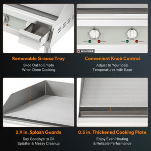 Electric Outdoor Griddle Grill