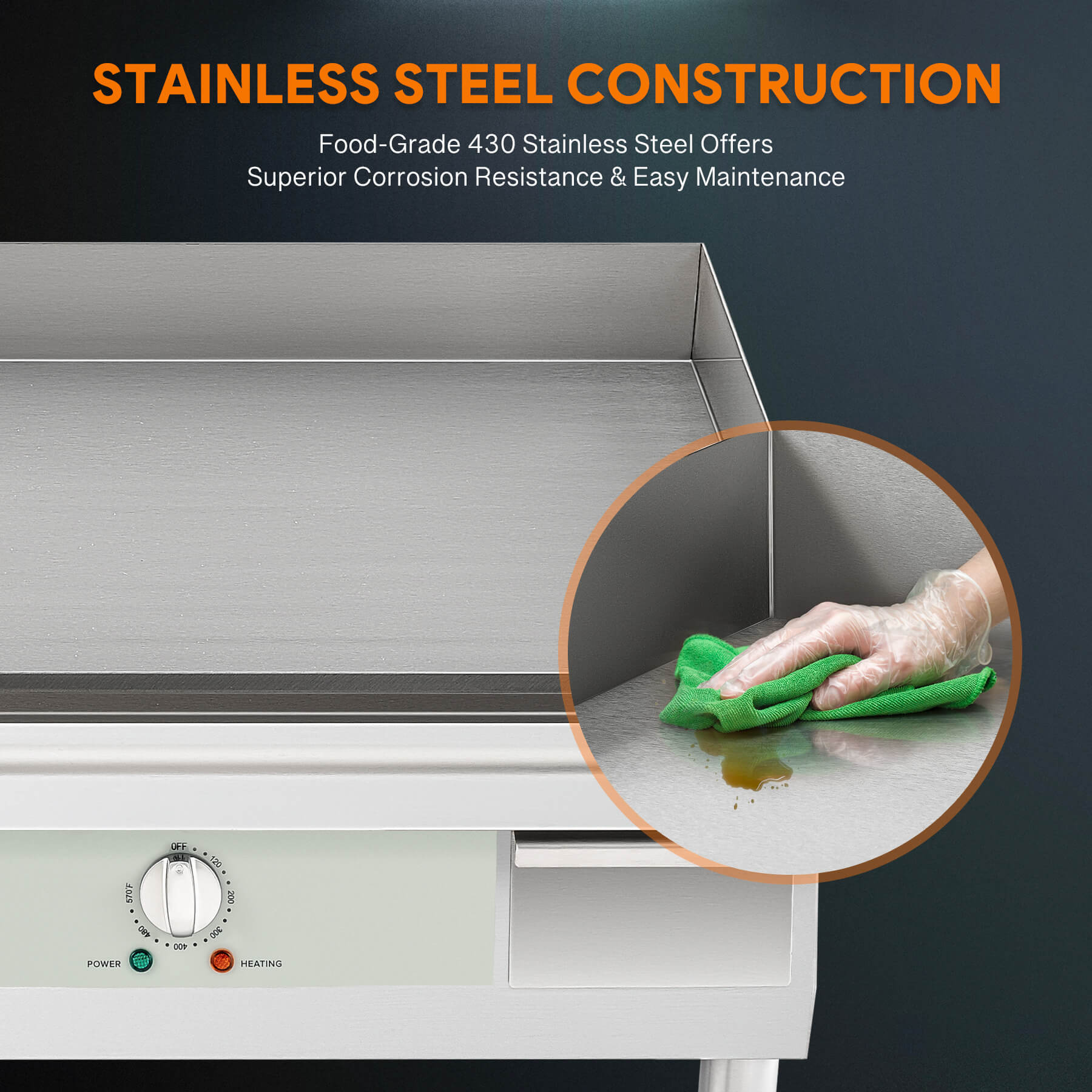 Wilprep Electric Countertop Griddle