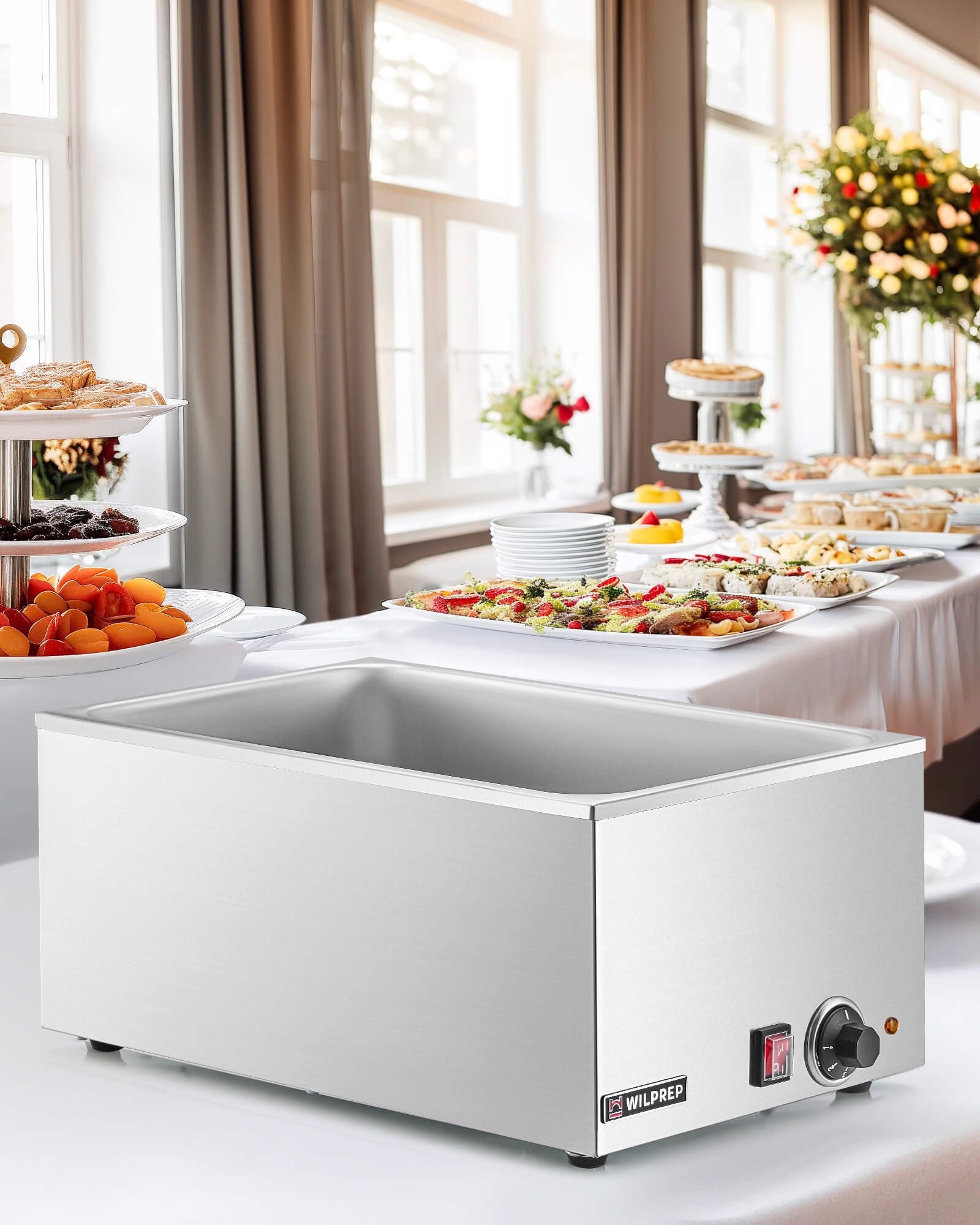 Food Warmer Steam Table Countertop