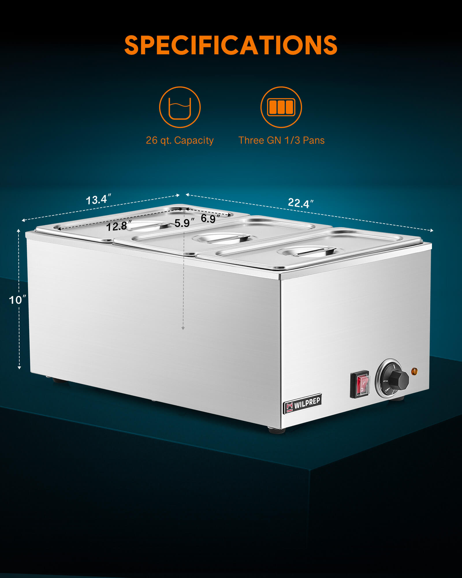 Commercial Countertop Food Warmer