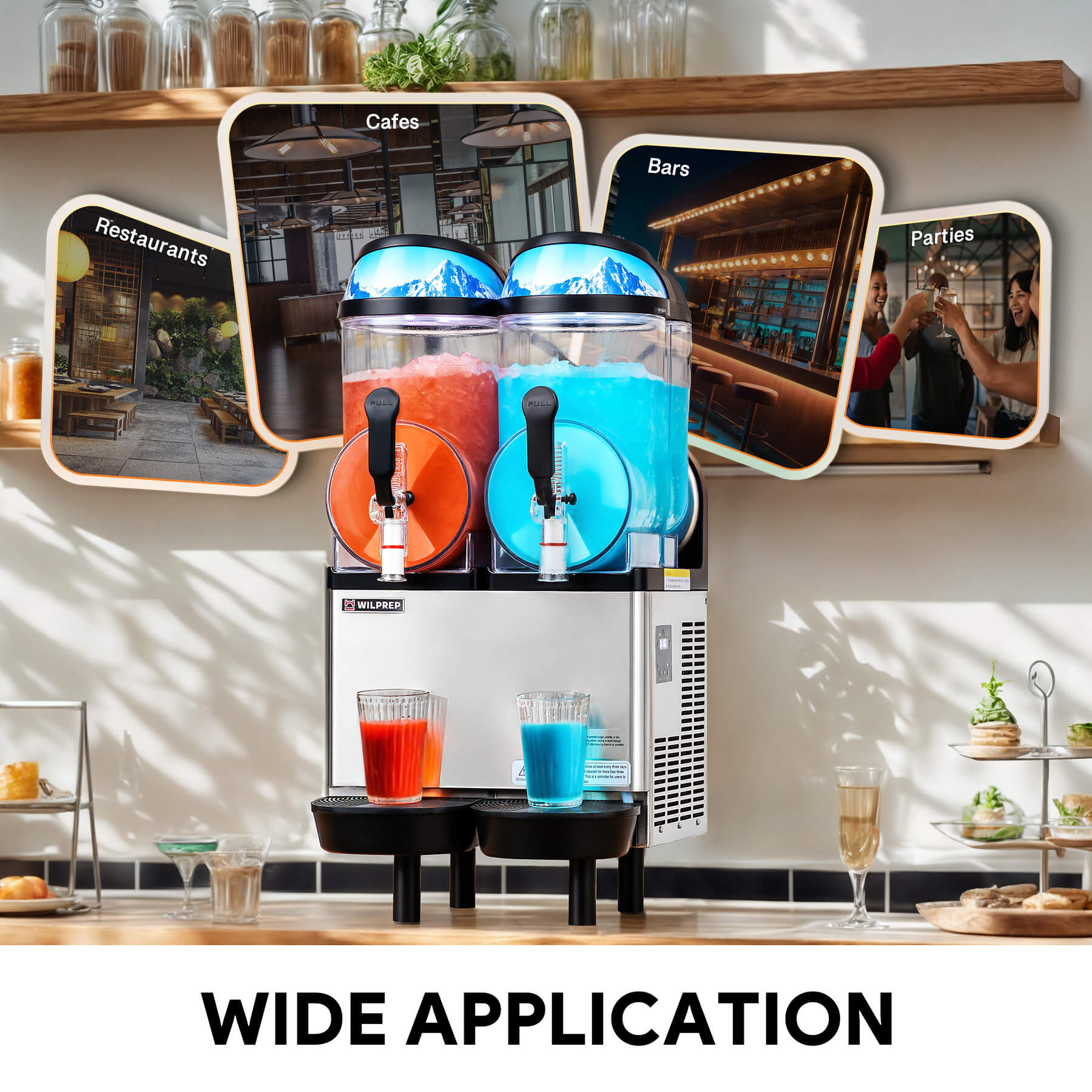 Wilprep commercial slushy machine has wide application