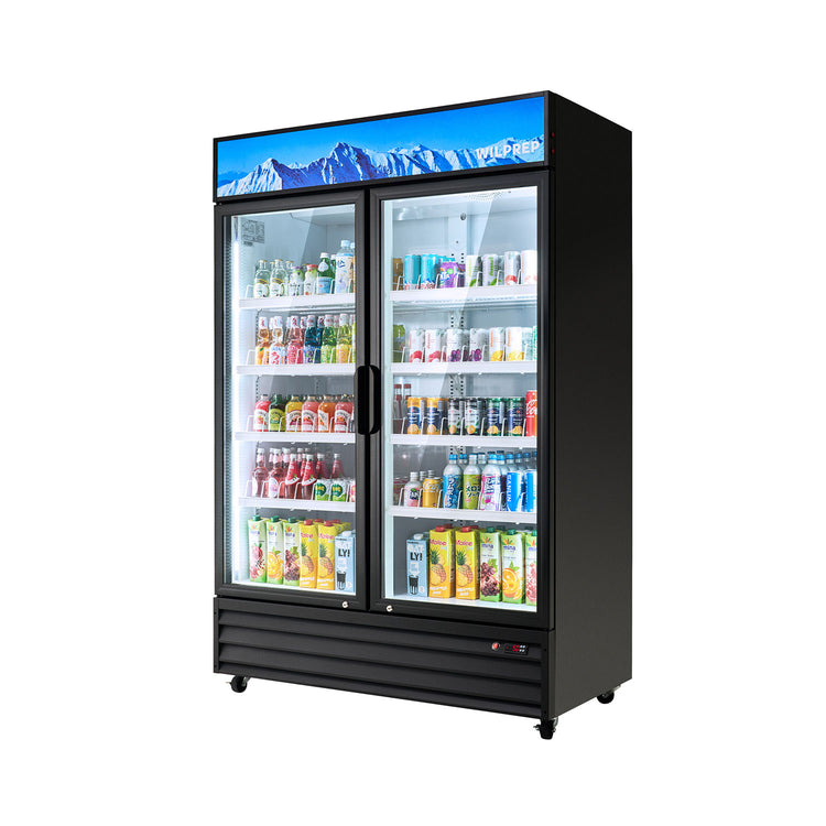 Wilprep 2 door commercial refrigerator