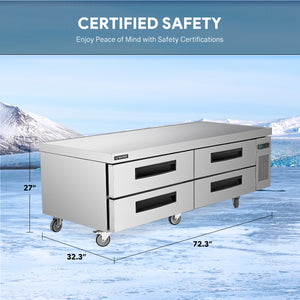 Wilprep 4 Drawer Chef Base