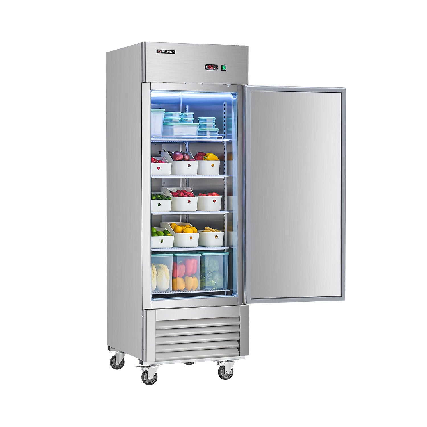 Single Door Reach in Refrigerator