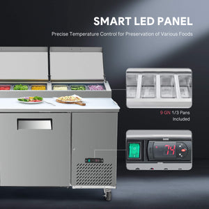 72“ Refrigerated Prep Table