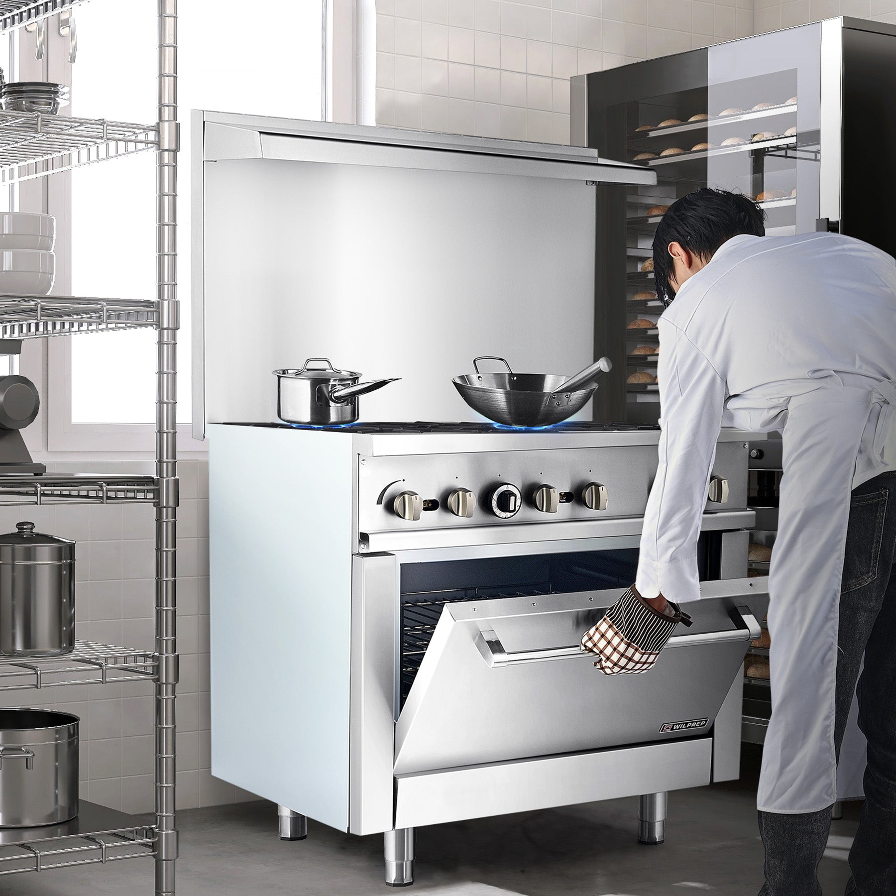6 Burner Commercial Gas Range