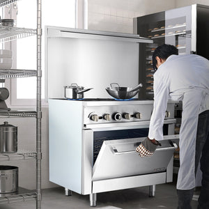 6 Burner Commercial Gas Range