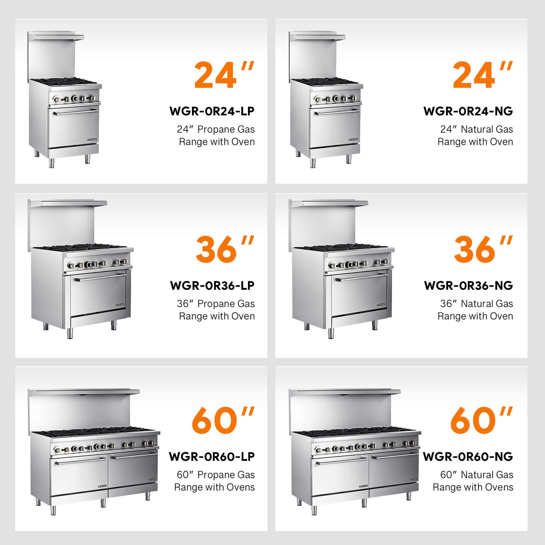 Liquid Propane 10 Burner 60" Range