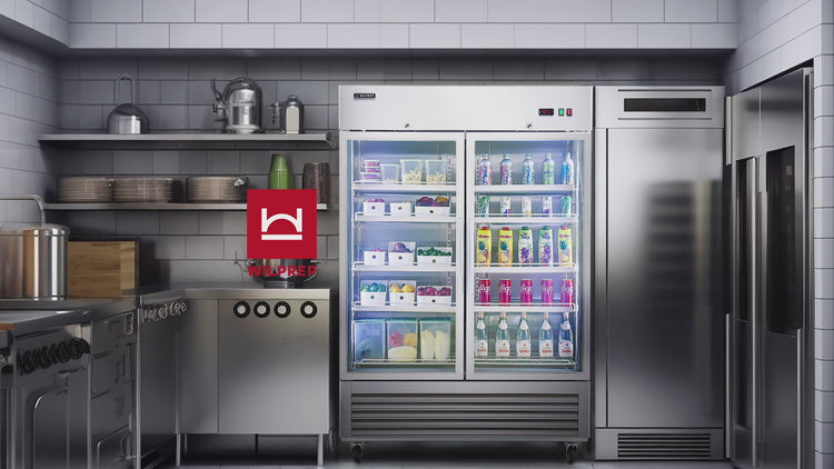 Reach in Refrigerator Glass Door