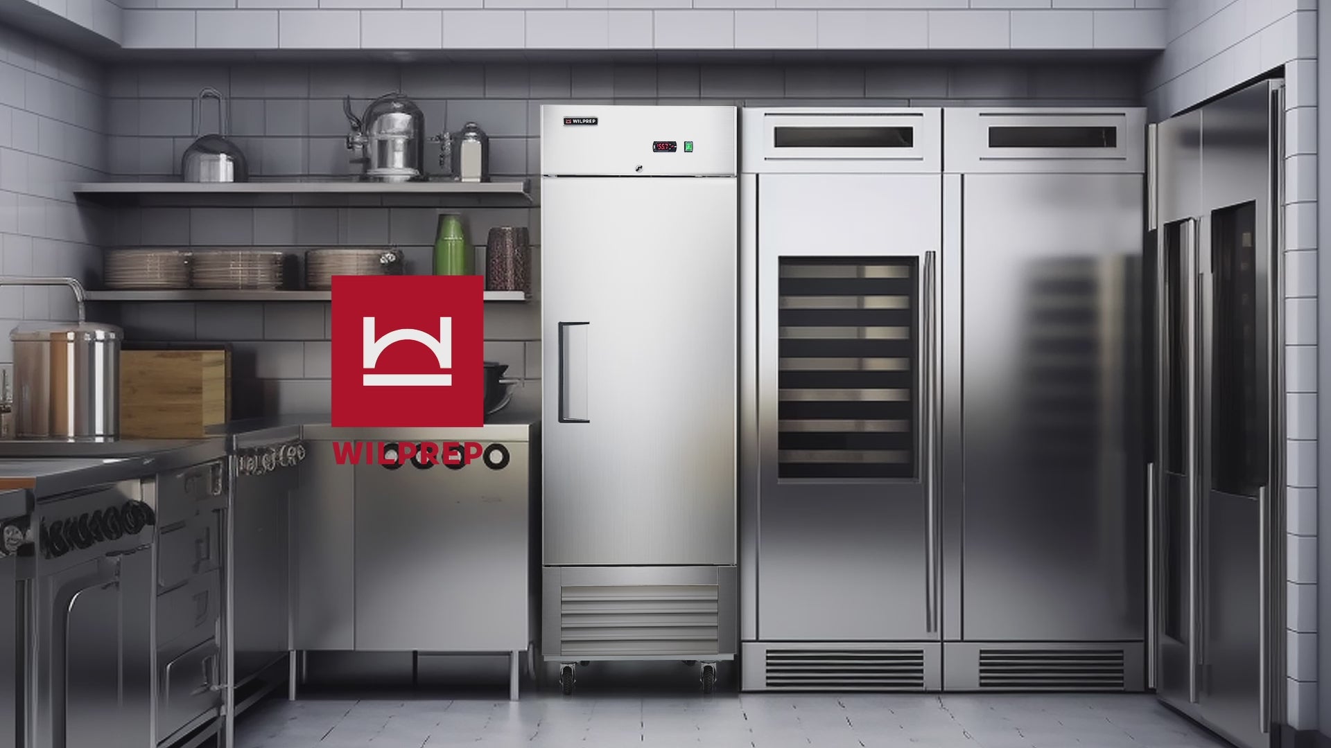Double Door Reach in Refrigerator