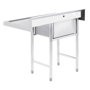 Commercial Stainless Steel Single Bowl Sink
