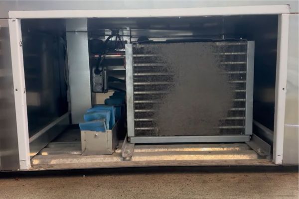 how to clean commercial refrigerator condenser coils