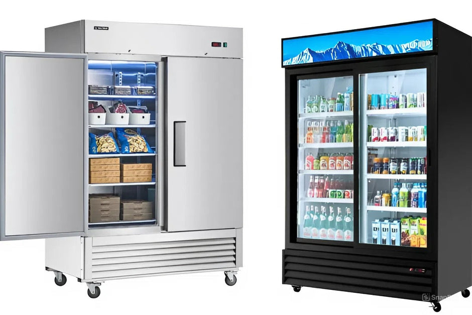 glass door vs solid door refrigerator