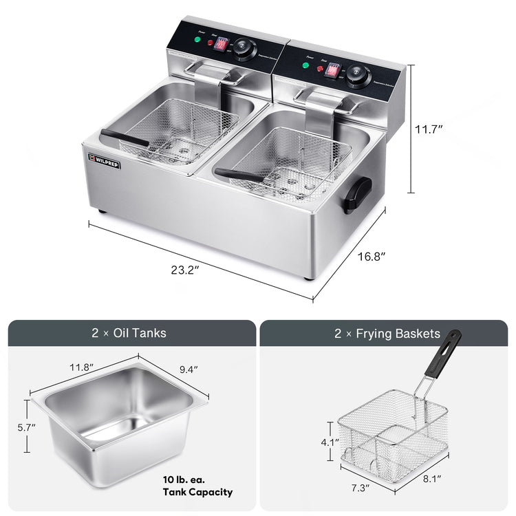 Commercial Double Electric Deep Fryer