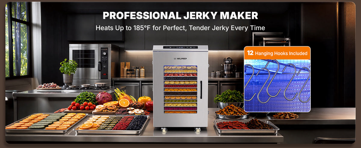 Wilprep - Food Dehydrator for Jerky Food Dryer