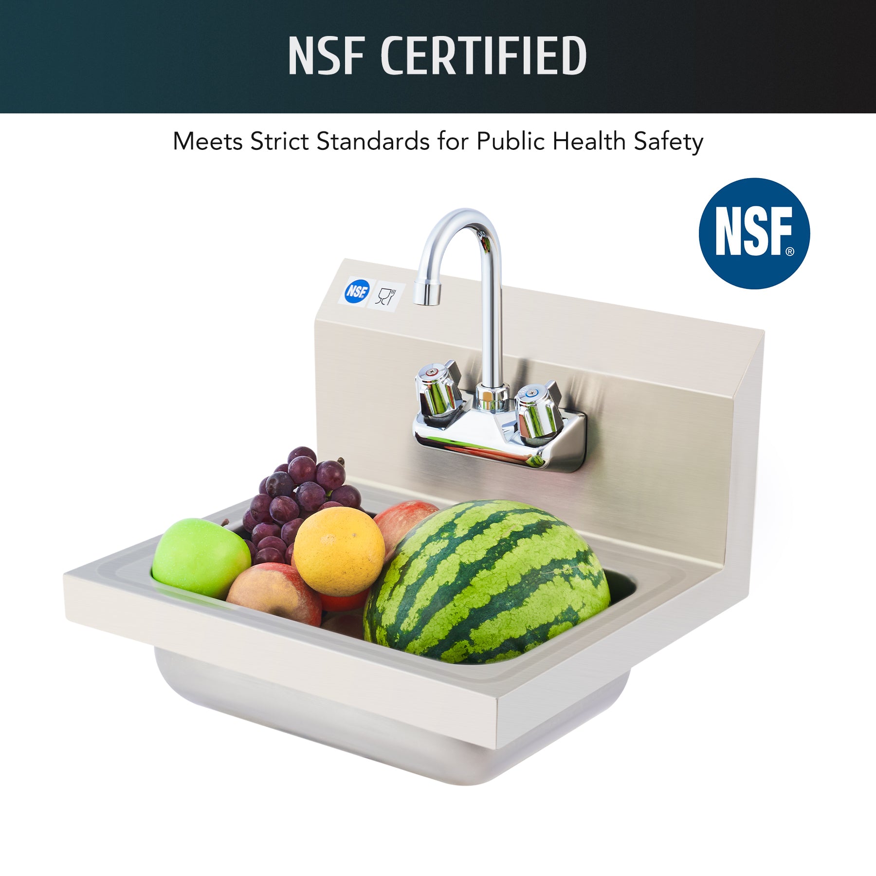Stainless Steel Wall Mount Utility Sink