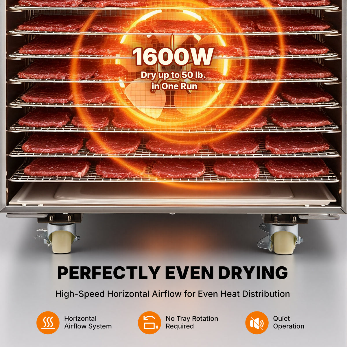 Wilprep - Food Dehydrator for Jerky Food Dryer