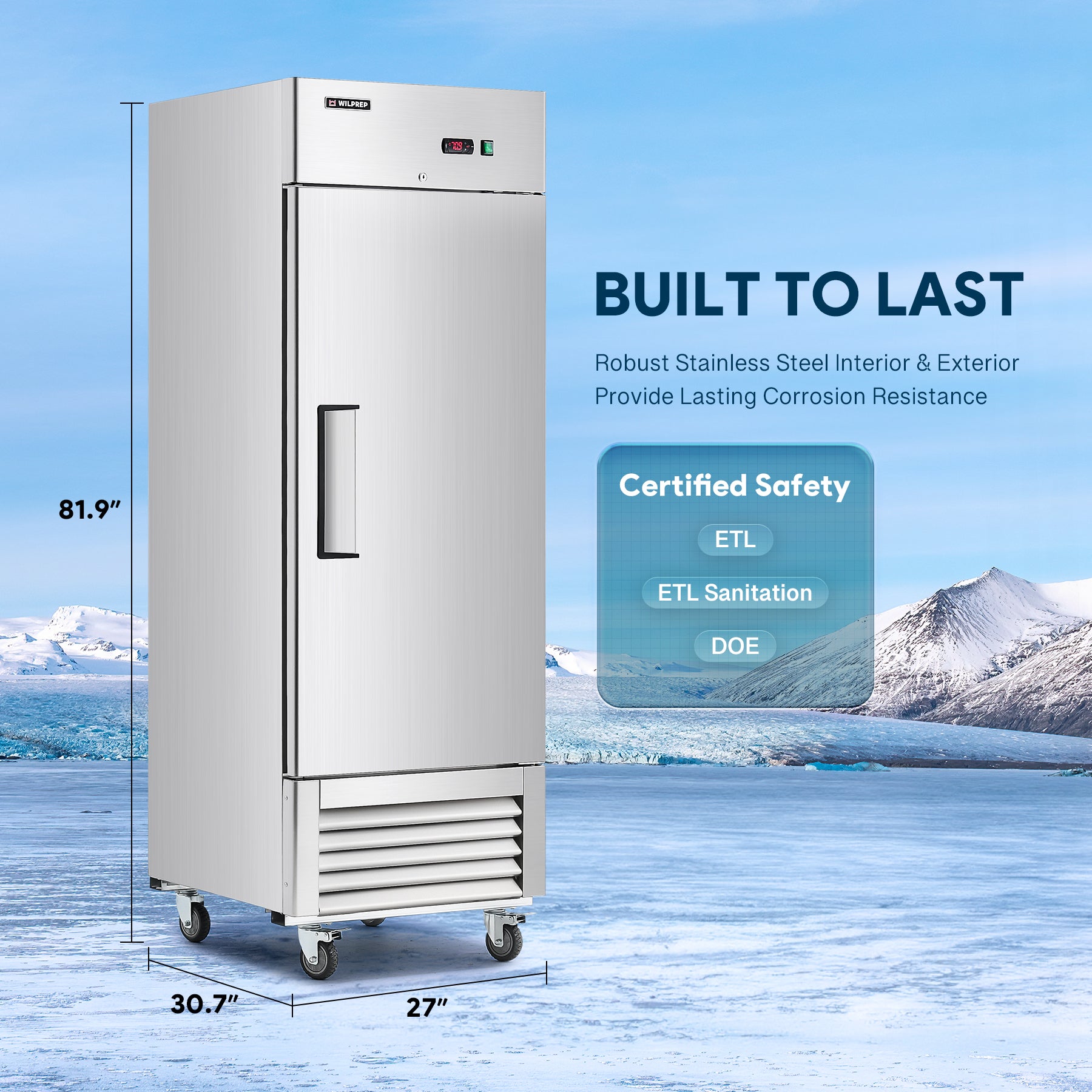 wilprep commercial refrigerator