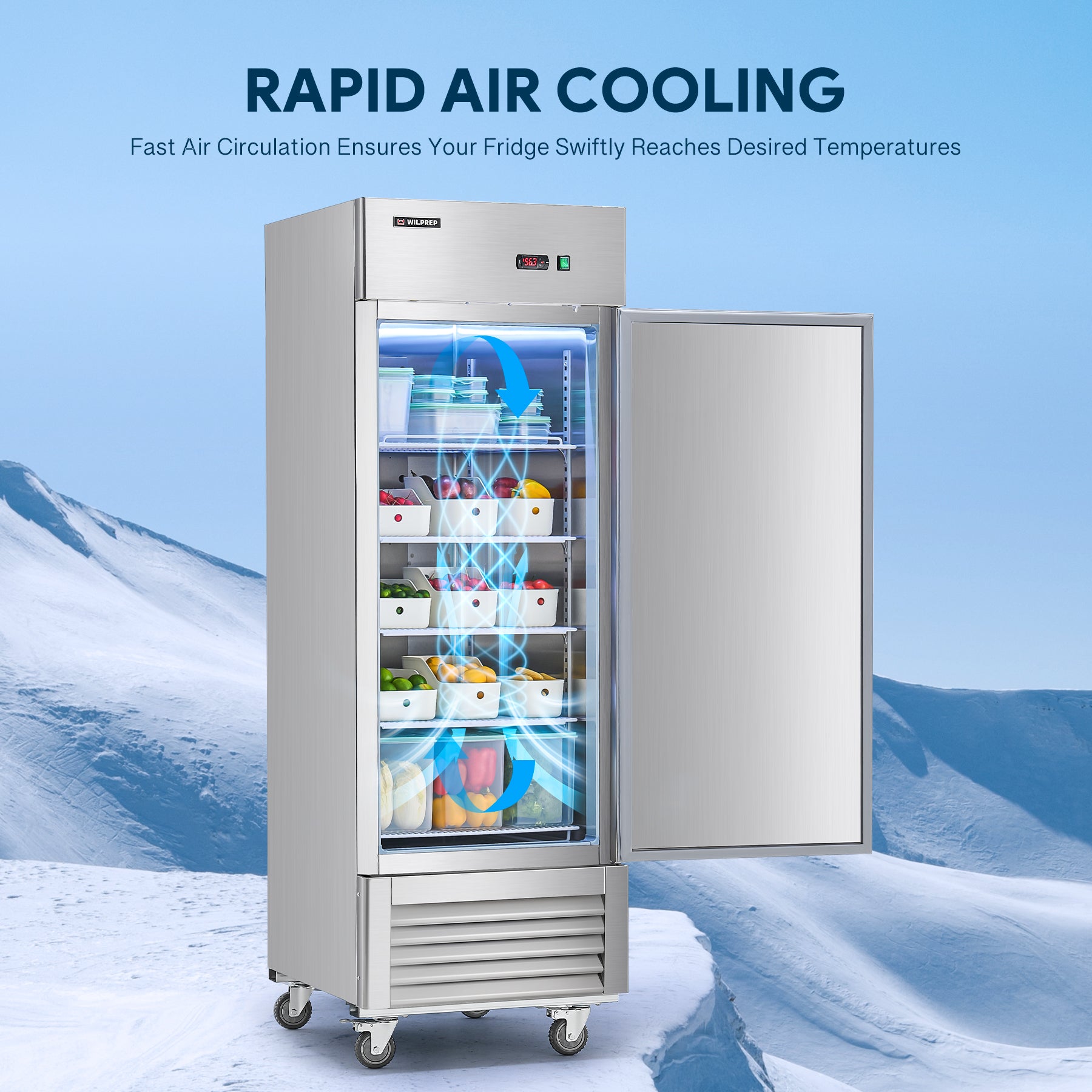 wilprep commercial refrigerator
