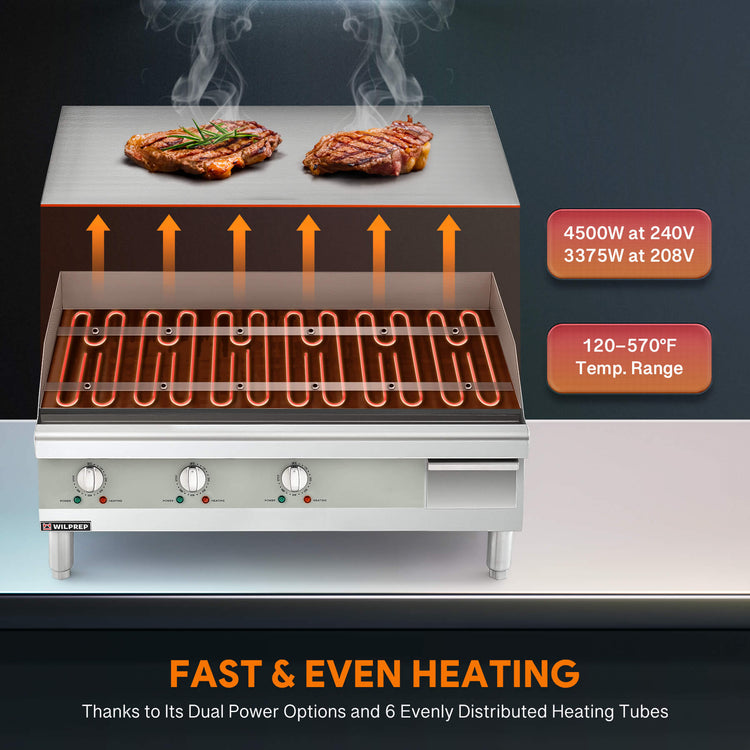 30 Electric Griddle 3375W, 208V