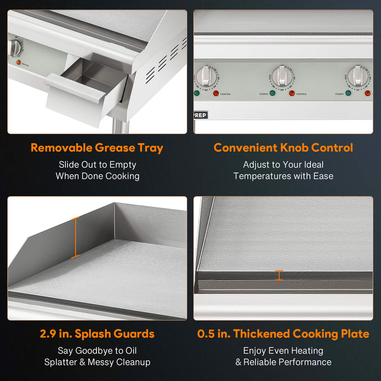 Wilprep 30" Electric Plancha Griddle