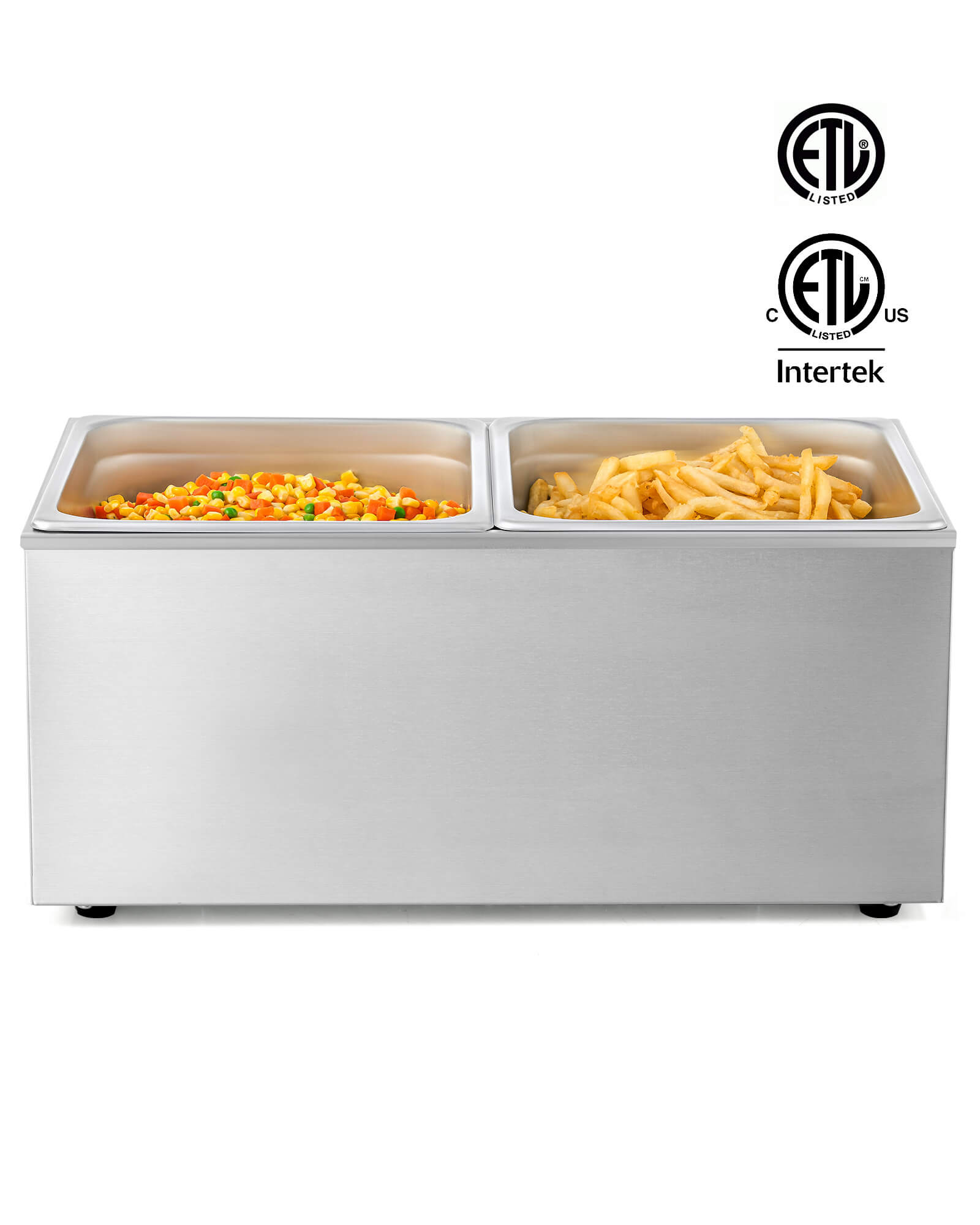 Stainless Steel Buffet Warmer with 2 Pan & Cover