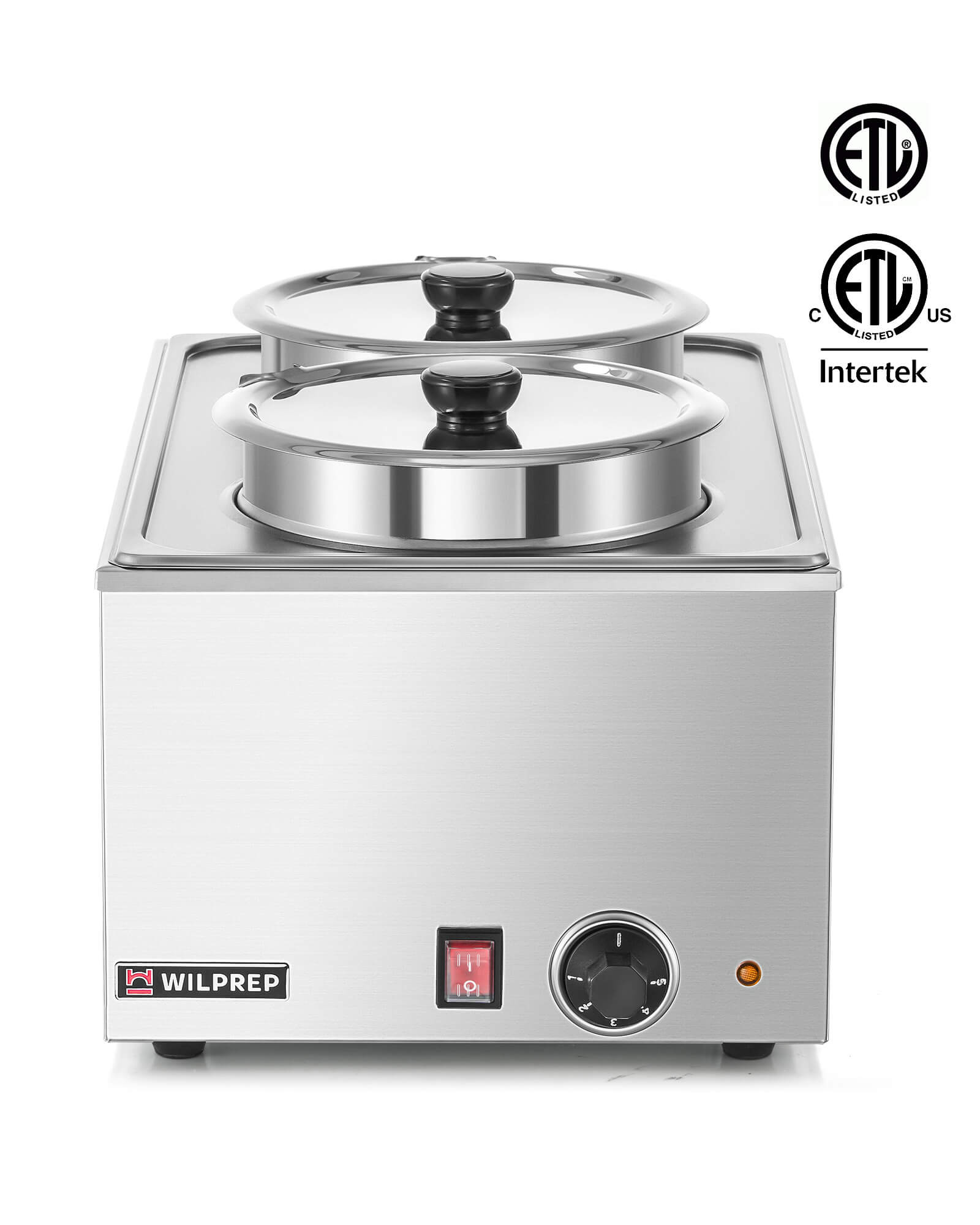 Twin Well 15 qt. Electric Countertop Food Warmer with 2 Insets & Covers
