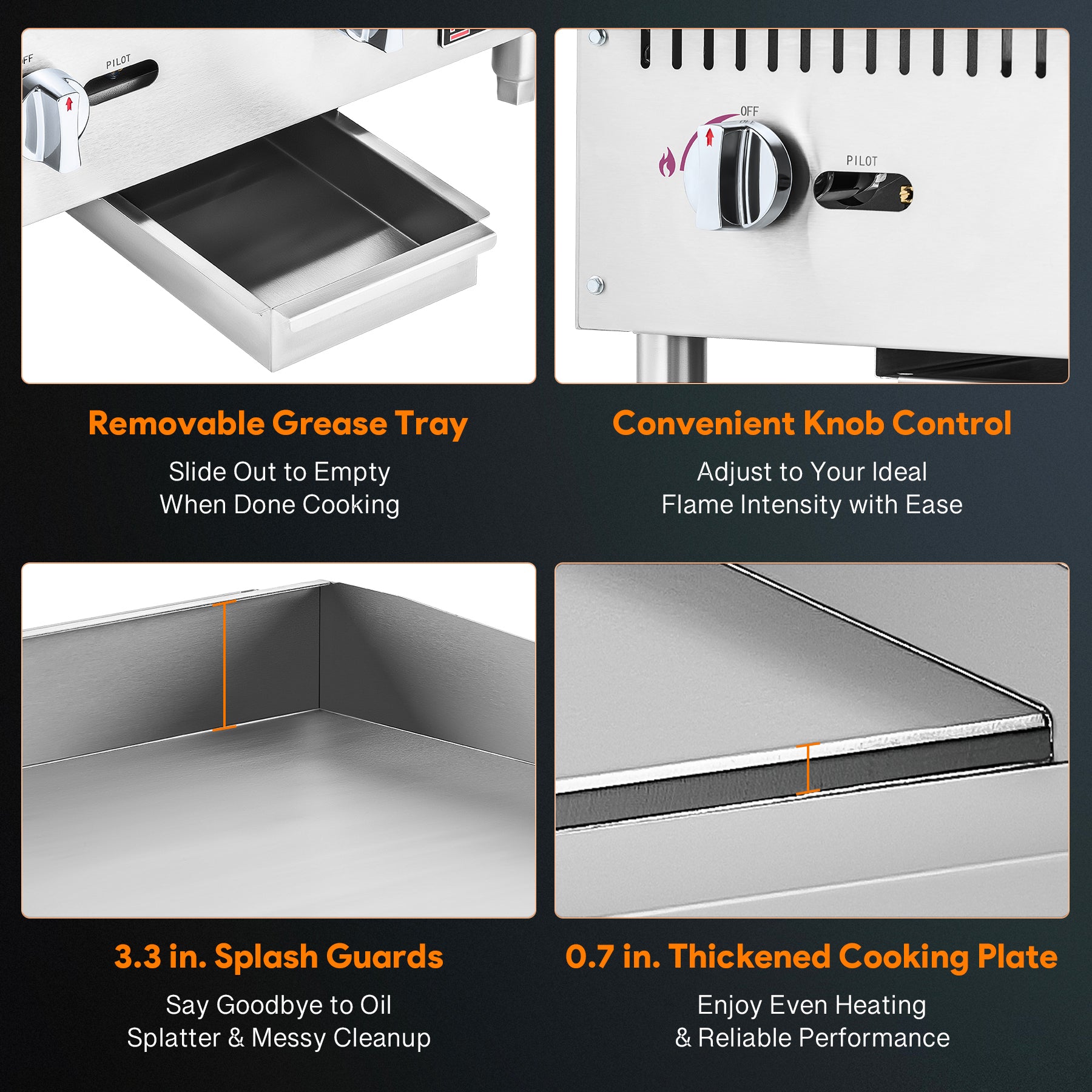 Tabletop Natural Gas Griddle