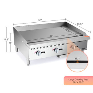 Gas Griddle With Side Burner