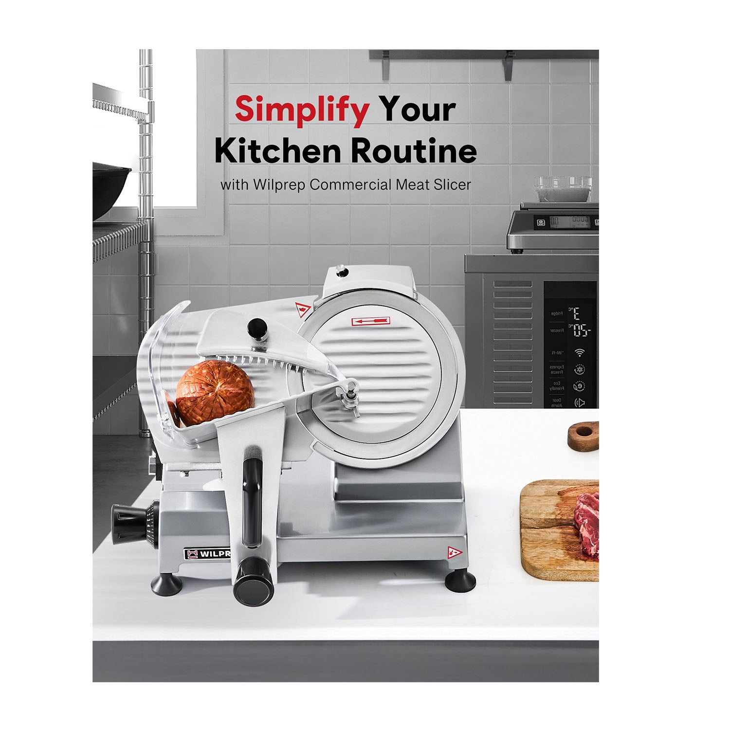 Simplify your kitchen routine with Wilprep commercial meat slicer.