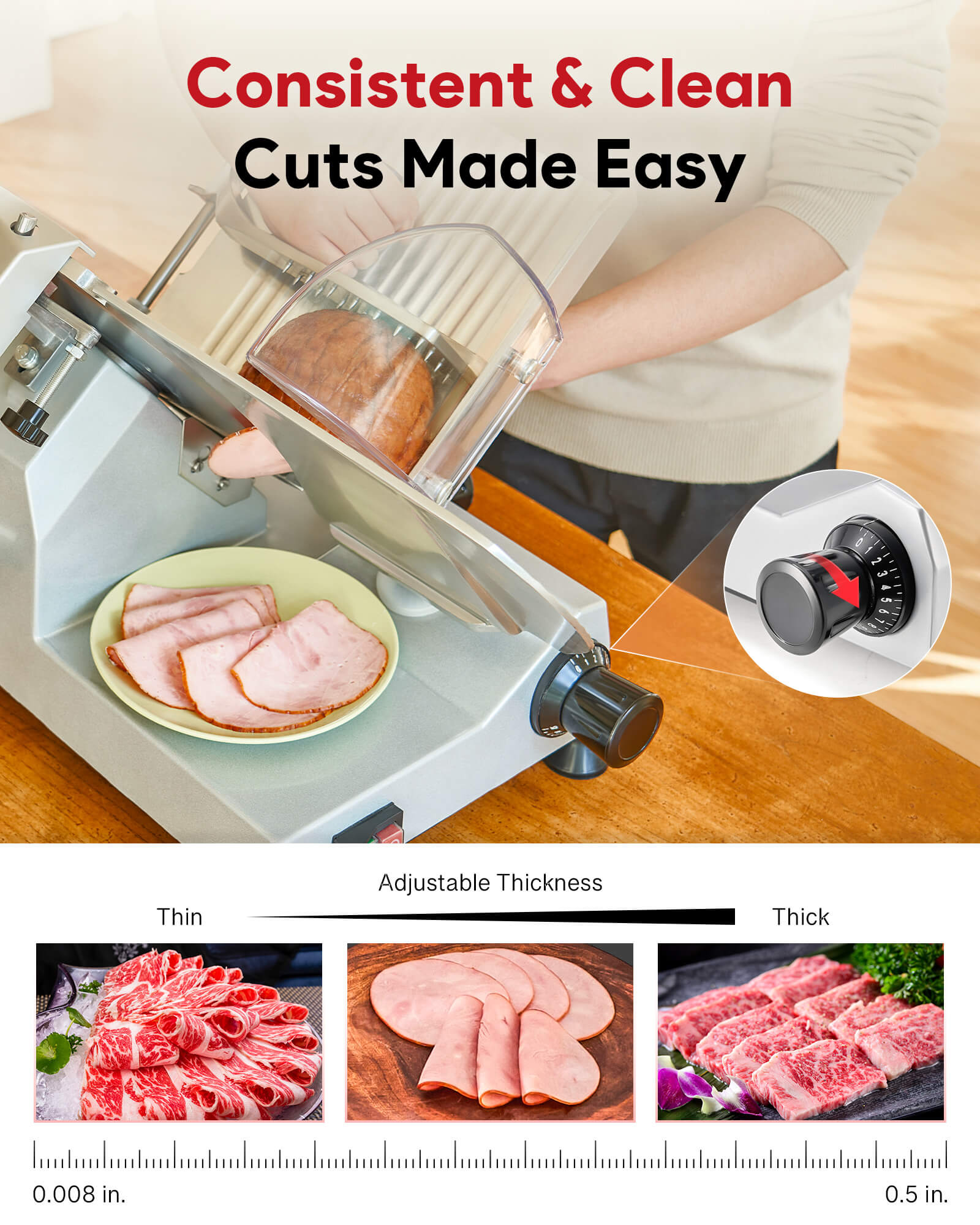 Stainless Steel Electric Meat Slicer