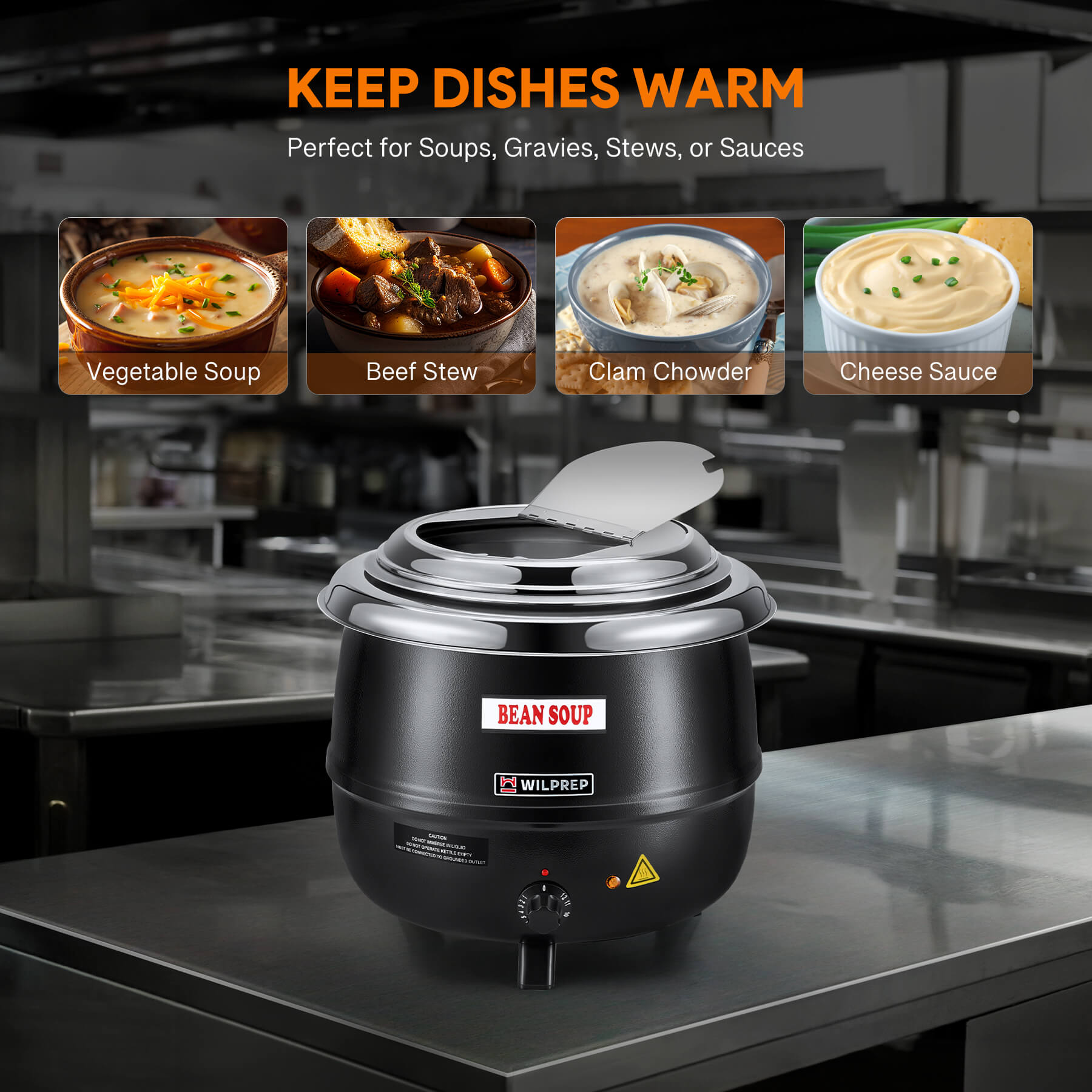 Large Commercial Soup Warmer