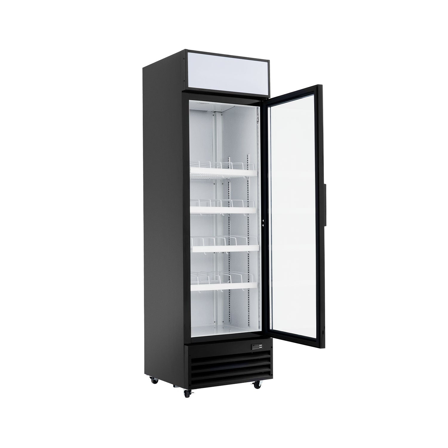 Wilprep commercial glass door refrigerator