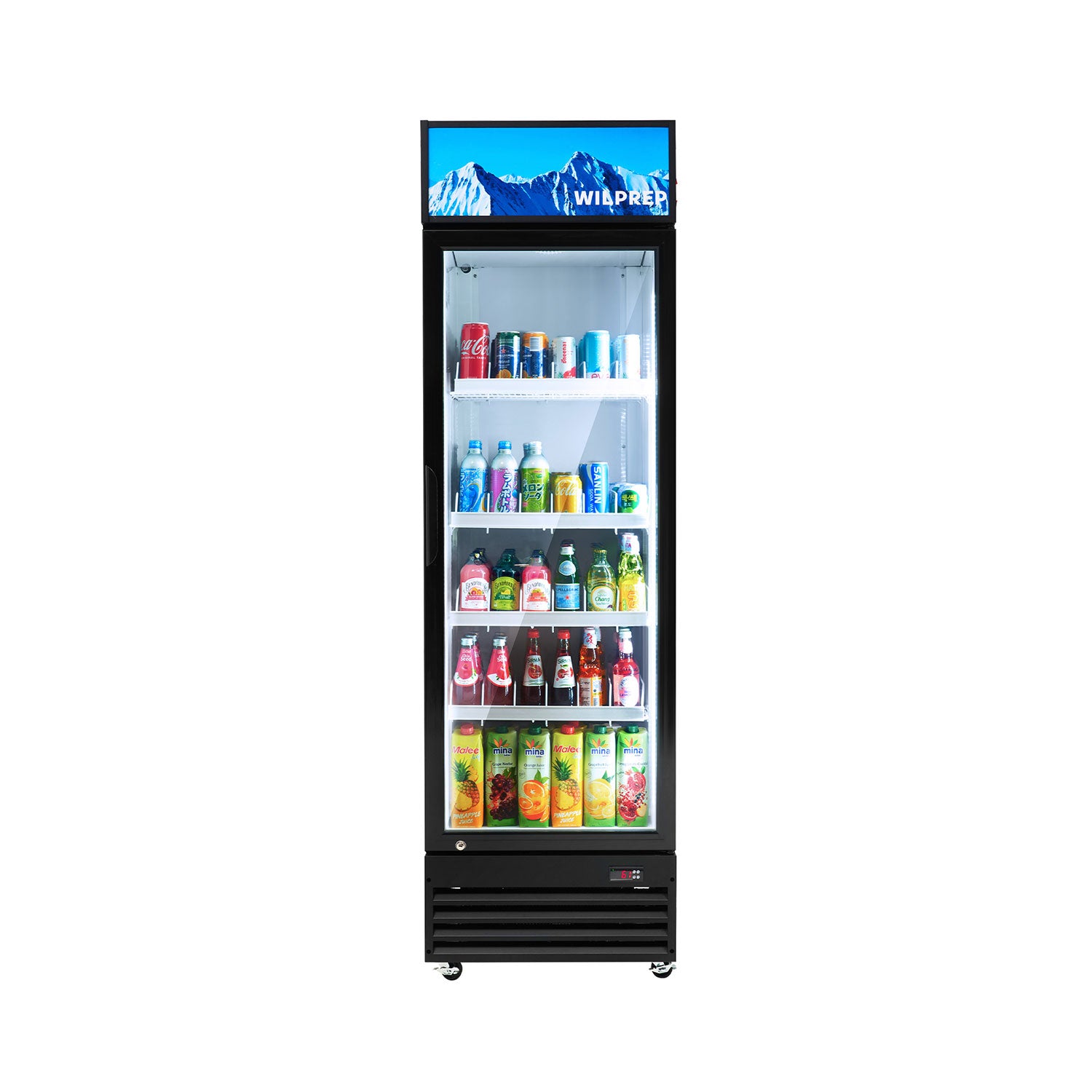 Wilprep 22.8 inch single door commercial refrigerator