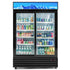 52.4" Commercial Merchandiser Refrigerator Two Sliding Door 37 cu. ft. Capacity