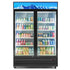 44.1" Commercial Display Refrigerator 2 Glass Door 23.7 cu. ft. Capacity