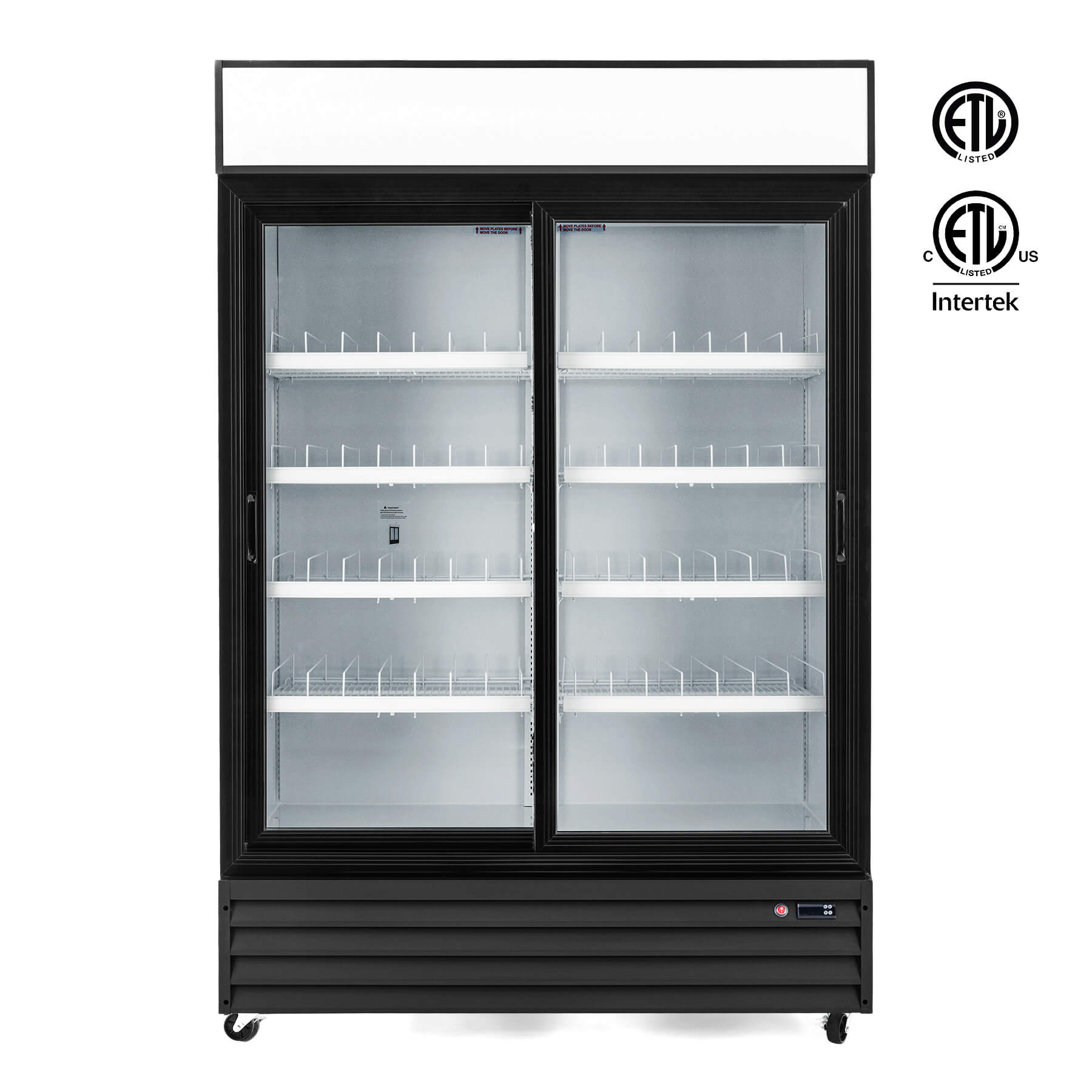 52.4" Commercial Display Refrigerator 2 Glass Door