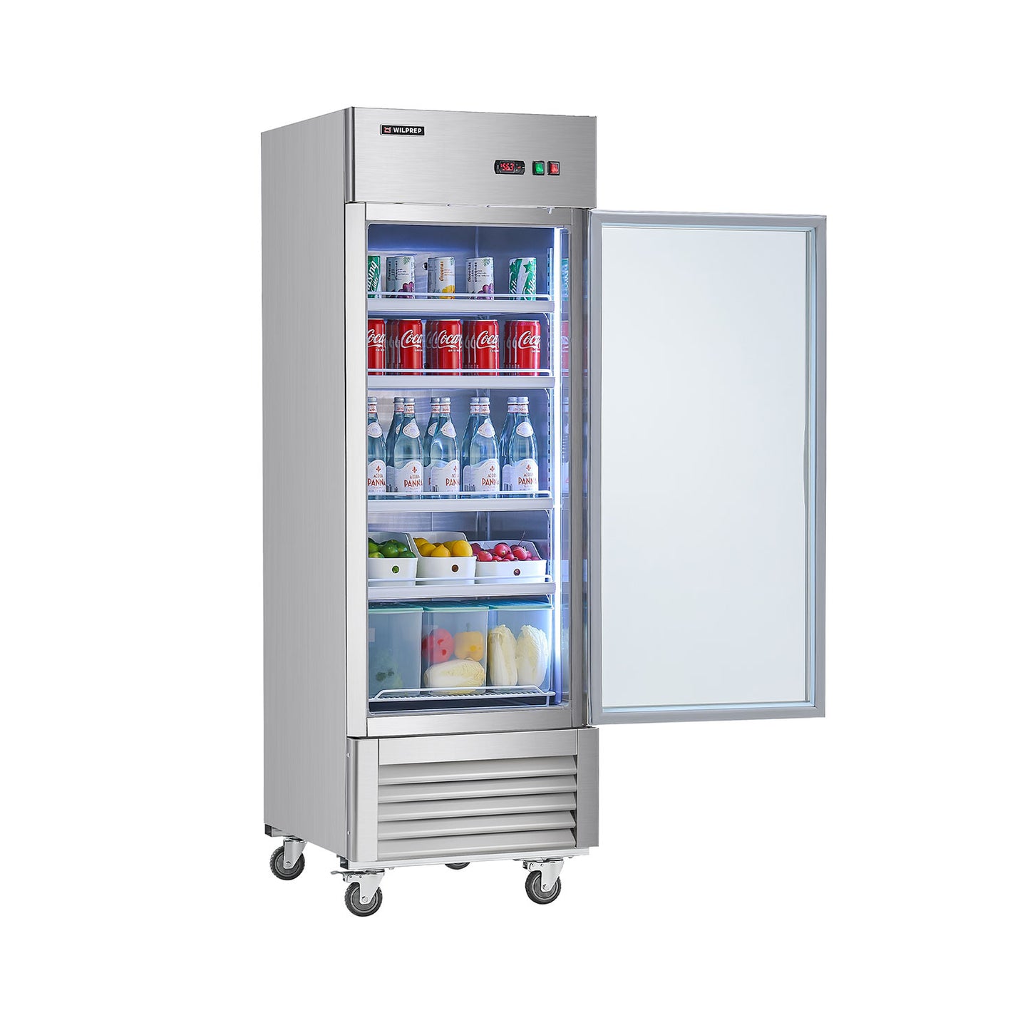 27inch Single Glass Door Refrigerator for Sale Wilprep Kitchen