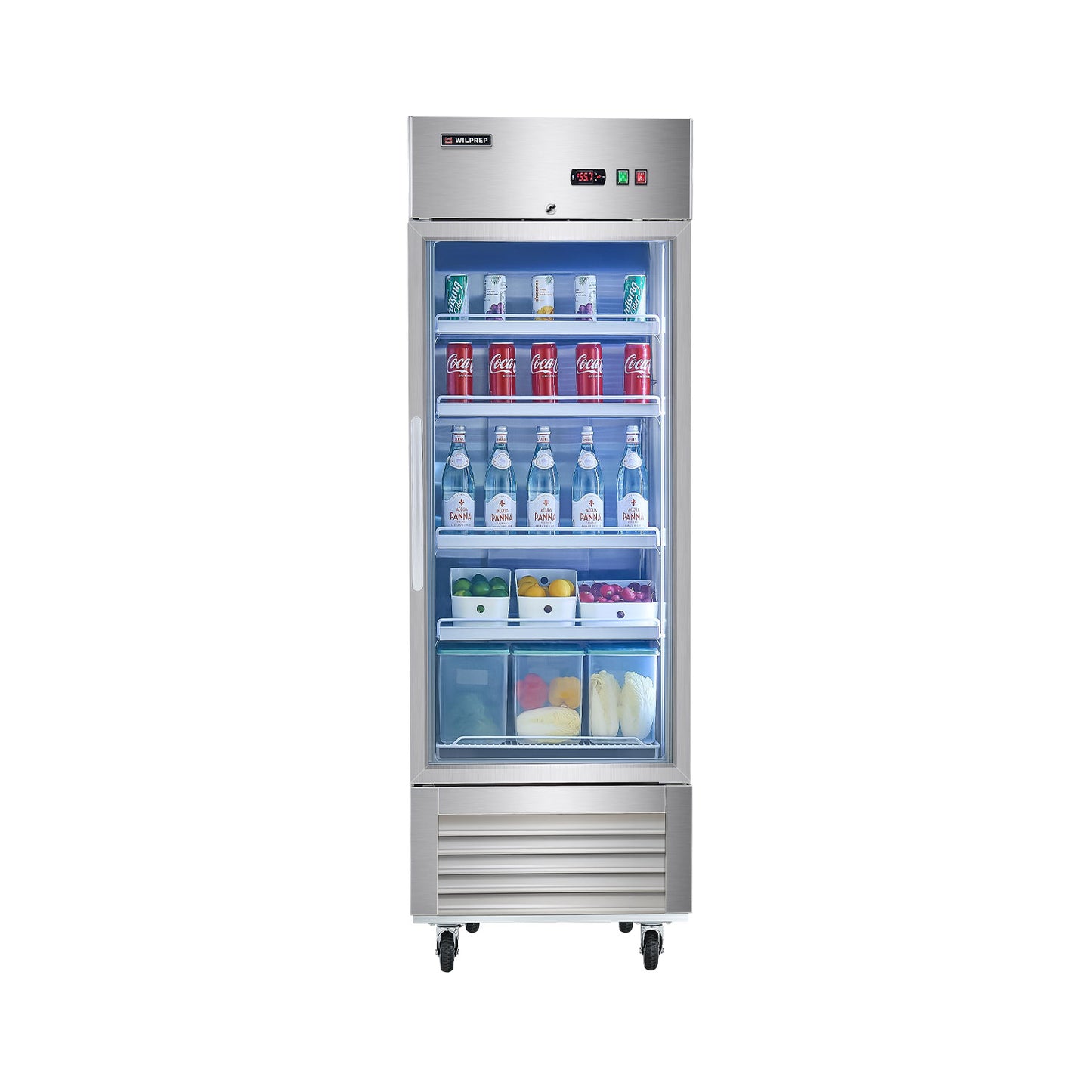 27inch Single Glass Door Refrigerator for Sale Wilprep Kitchen