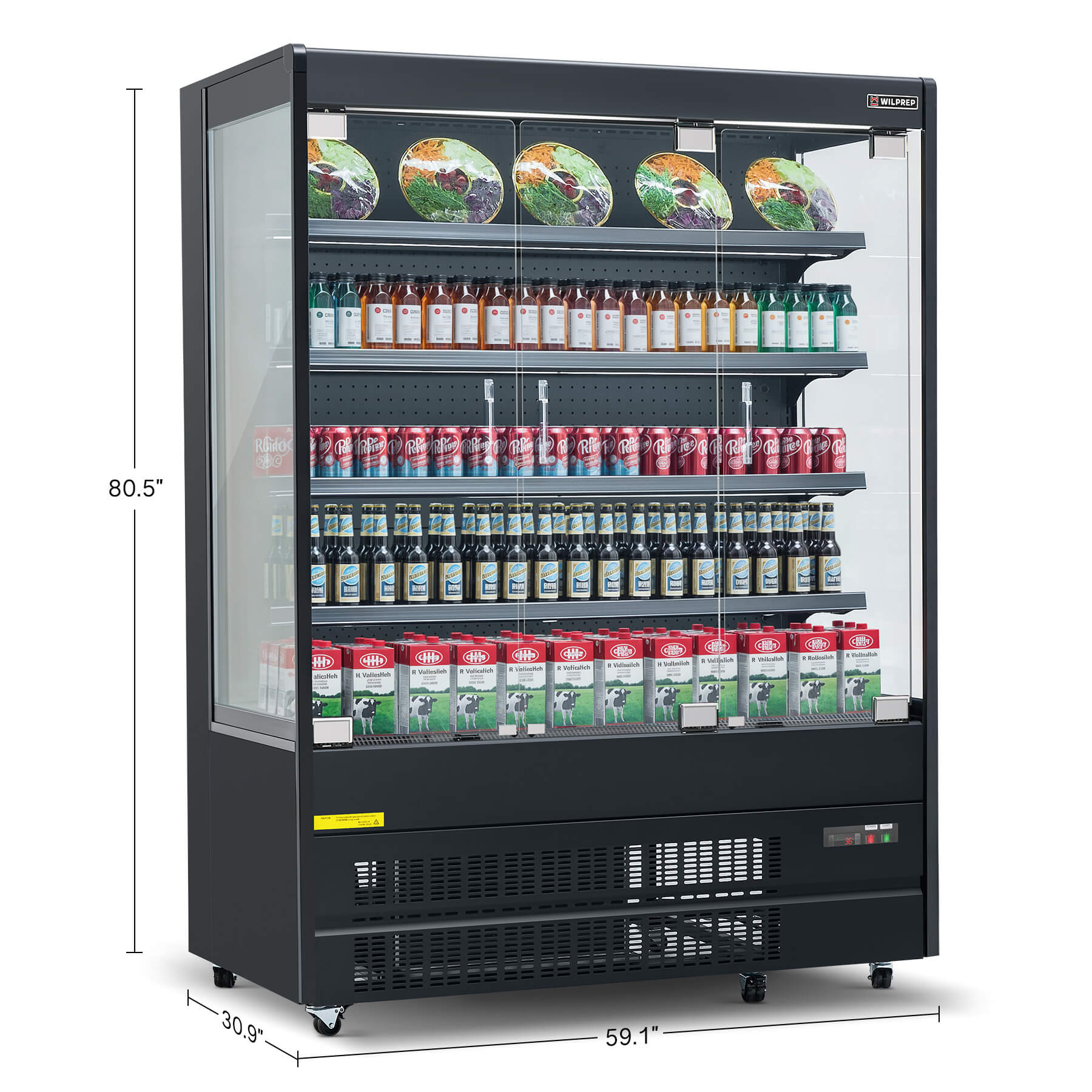 Wilprep glass door merchandiser