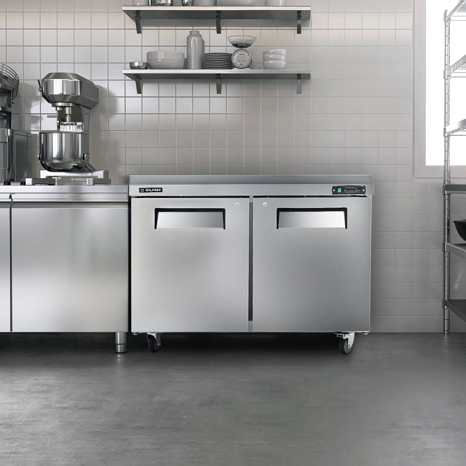 Wilprep 48 inch commercial undercounter freezer