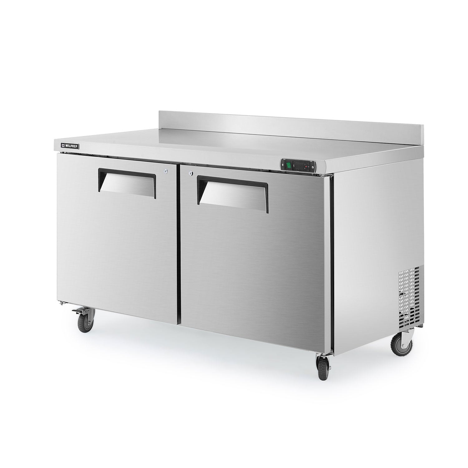Stainless steel undercounter commercial refrigerator with ample storage for perishable items