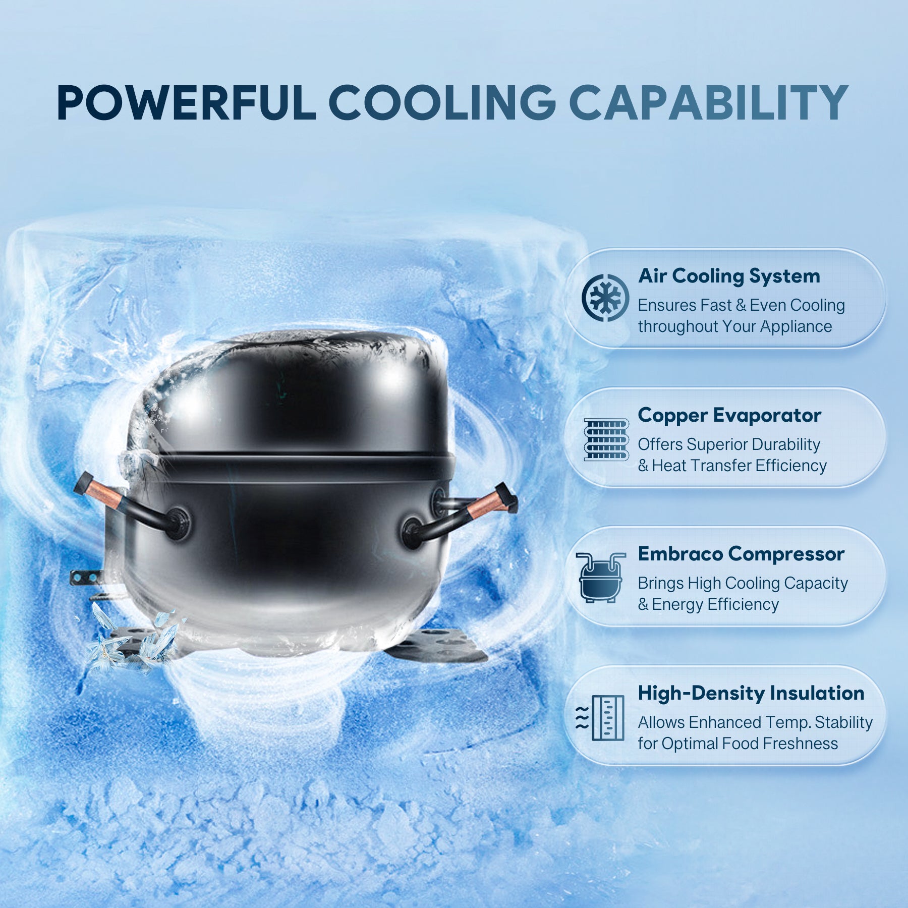 Compact commercial refrigerator offering undercounter design for efficient kitchen workflow